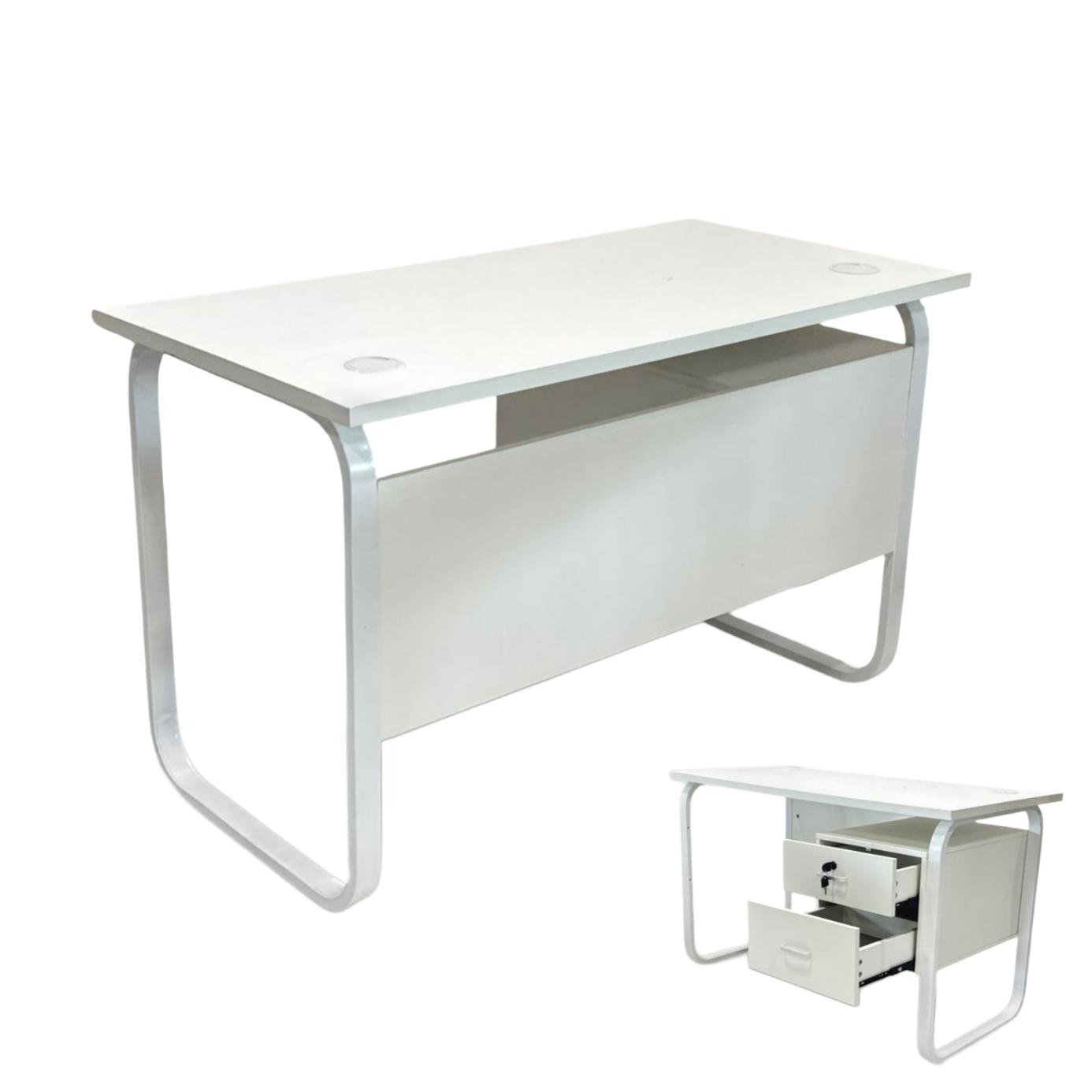  White 120 cm work desk by Lamsat Furniture 