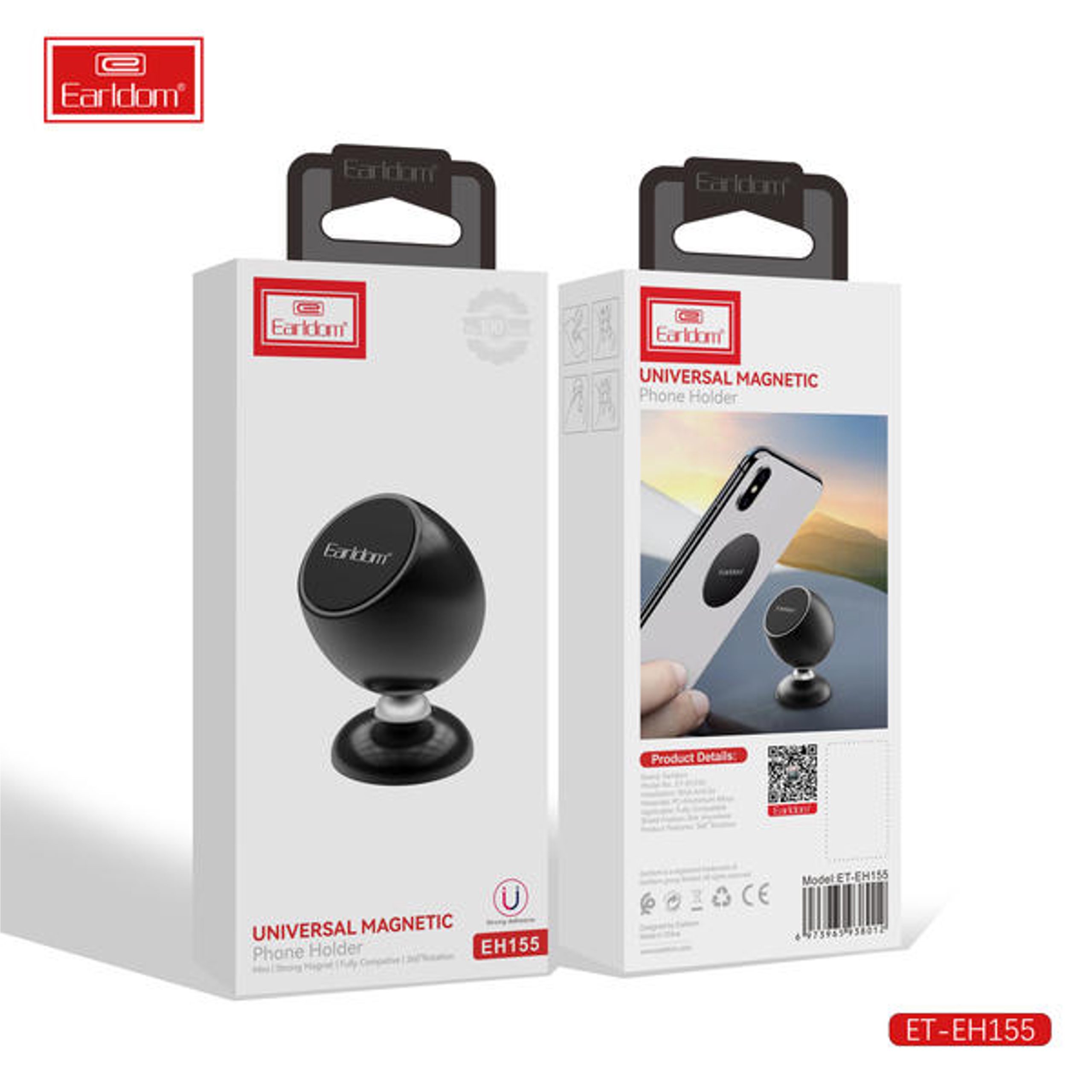 Earldom Magnetic Car Phone Holder with MagSafe - Black