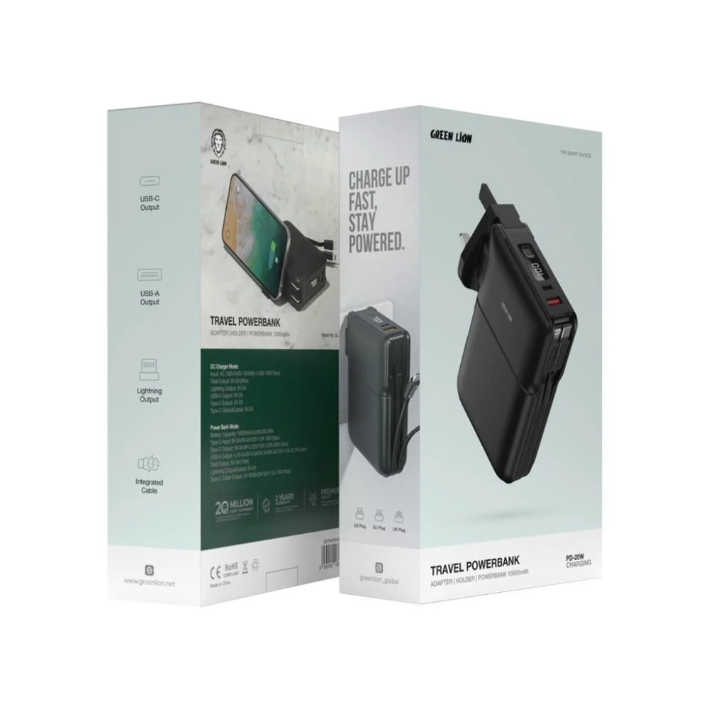 Green Lion Travel Power Bank 10000mAh
