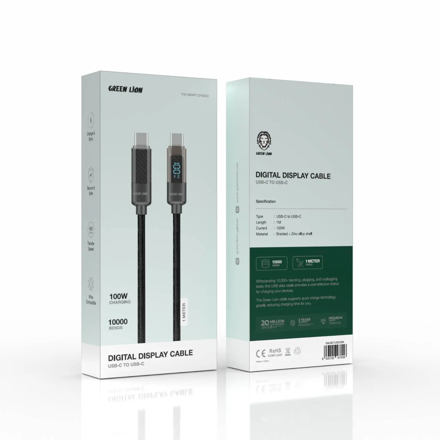 Green Lion Digital Display Cable USB-C to USB-C