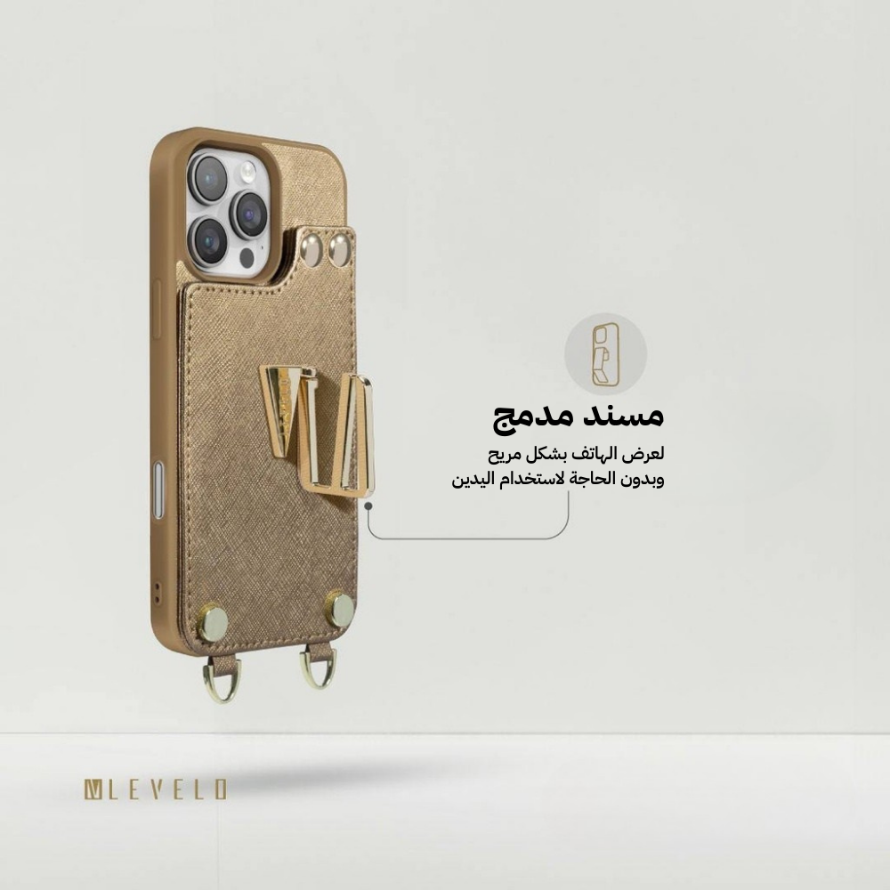 Levelo Serena Leather Case for iPhone 16 Pro Max