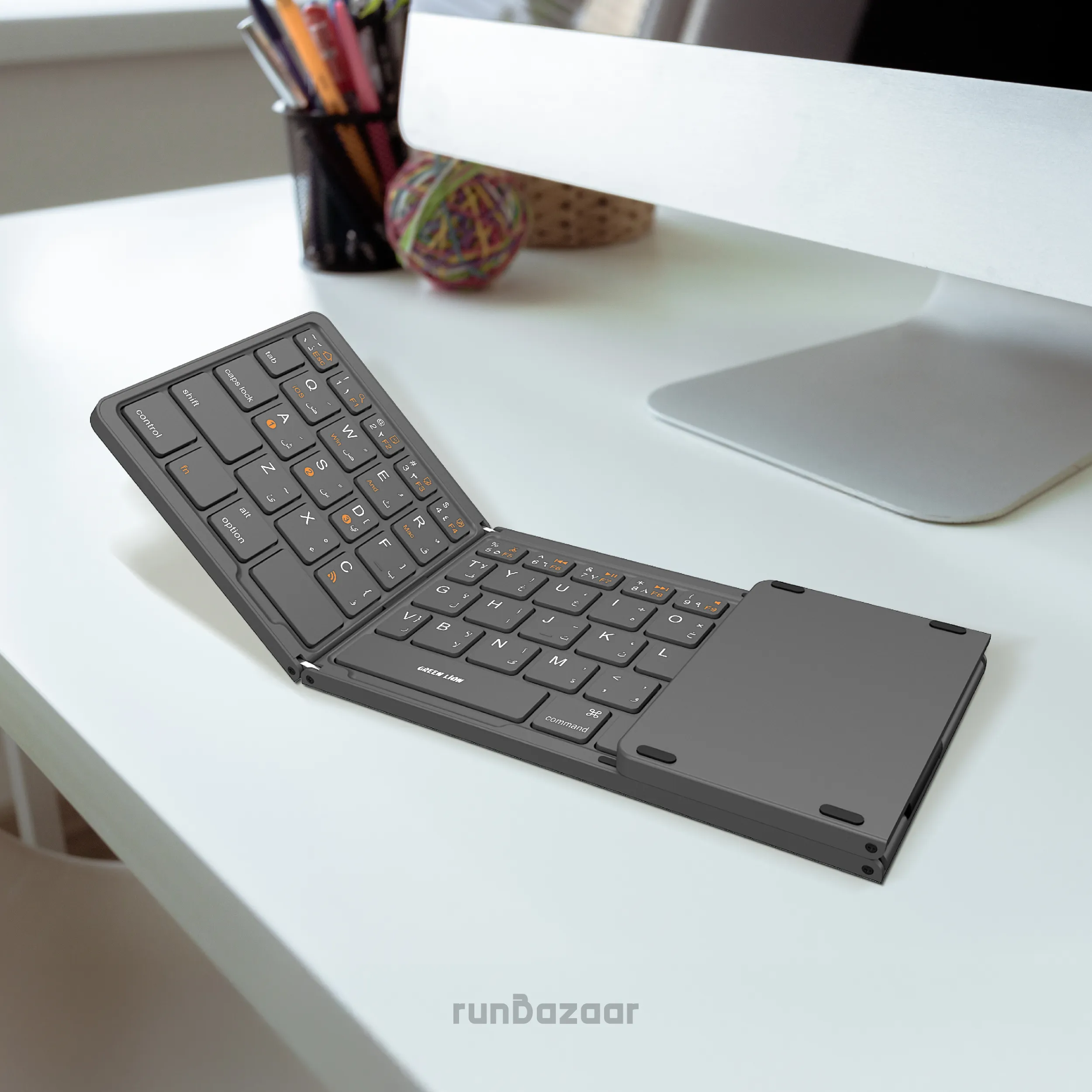 Green Lion Foldable Bluetooth Keyboard - Gray