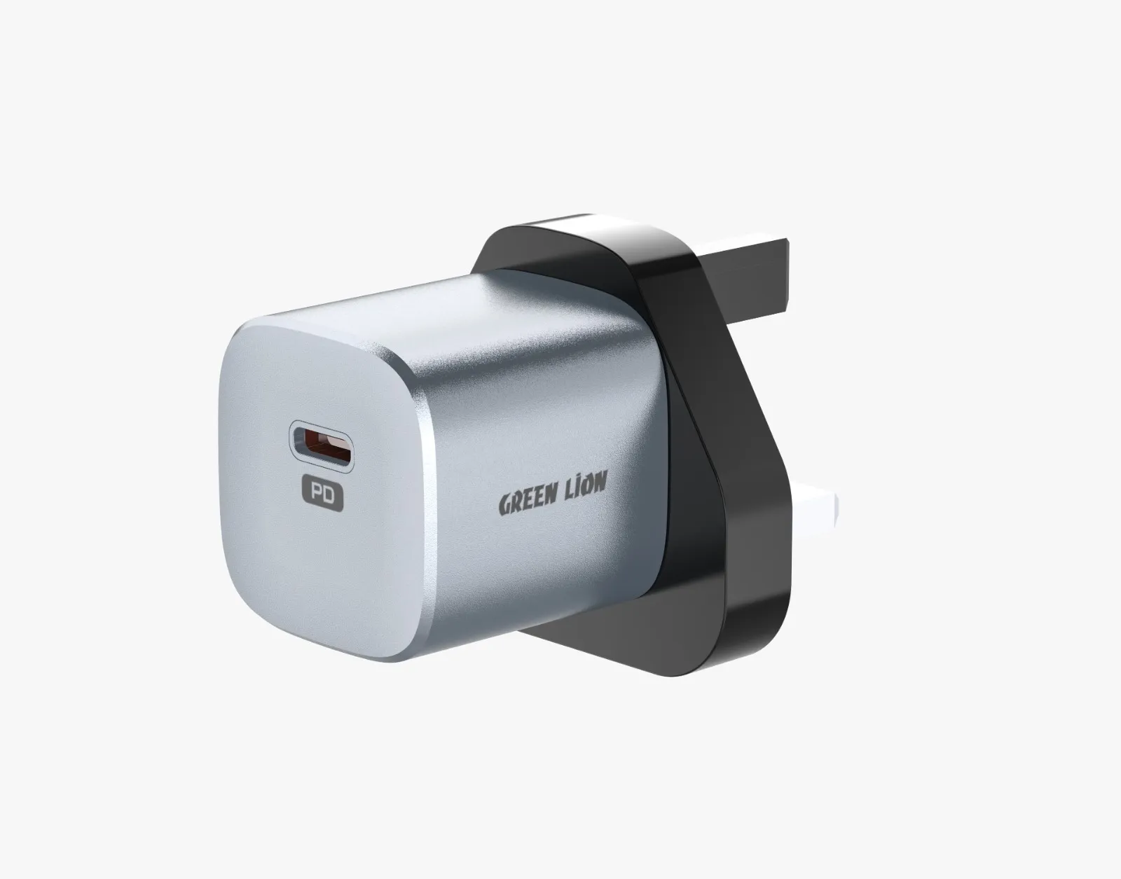 Green Lion Premium Series UK Plug Wall Charger 20W - Gray