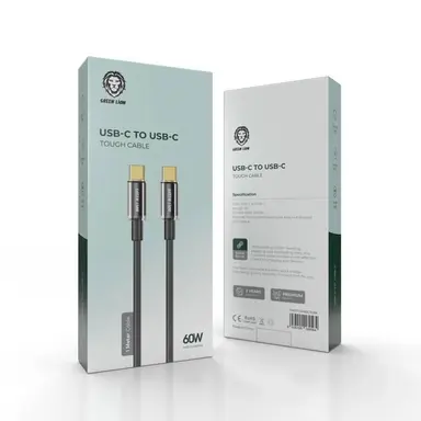 Green Lion USB-C to USB-C Touch Cable 1M 60W