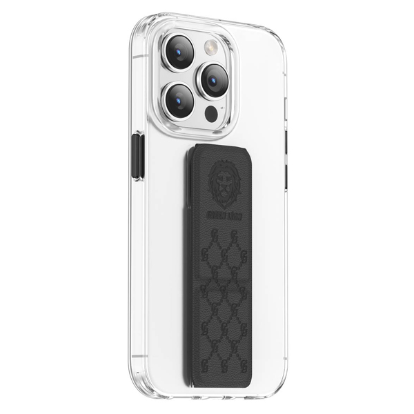 Green Lion Transparent Case with Stand for iPhone 14 Pro