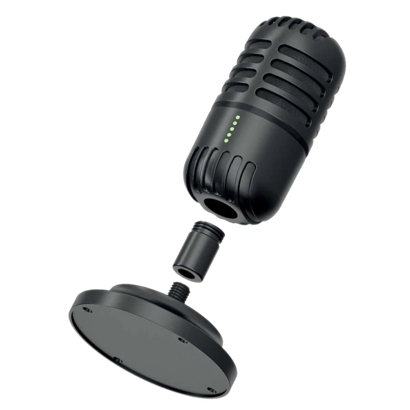 Porodo Gaming Basic Cardioid Microphone with Fixed Stand – Black
