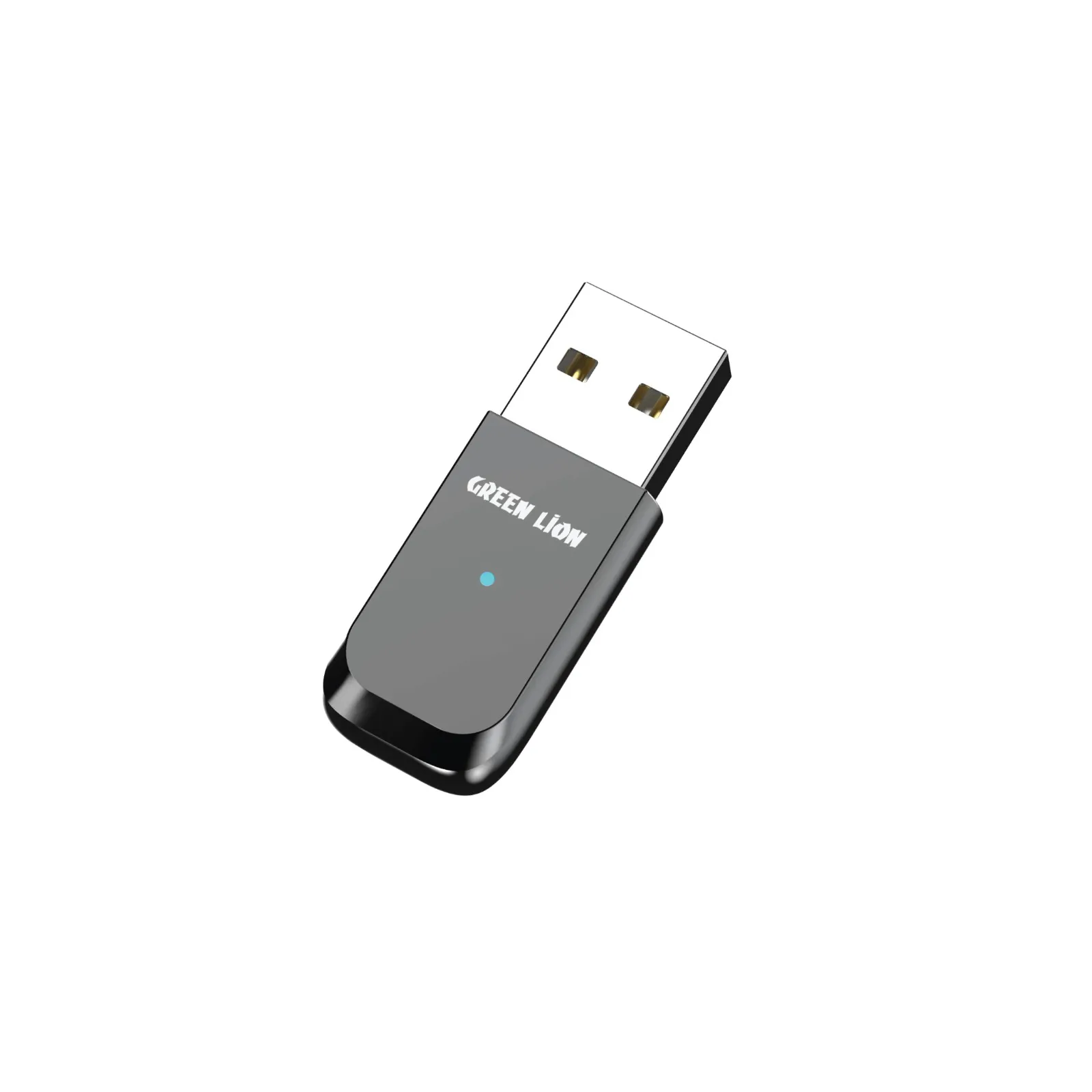 Green Lion Zinc Alloy Shell Bluetooth Adapter - Black