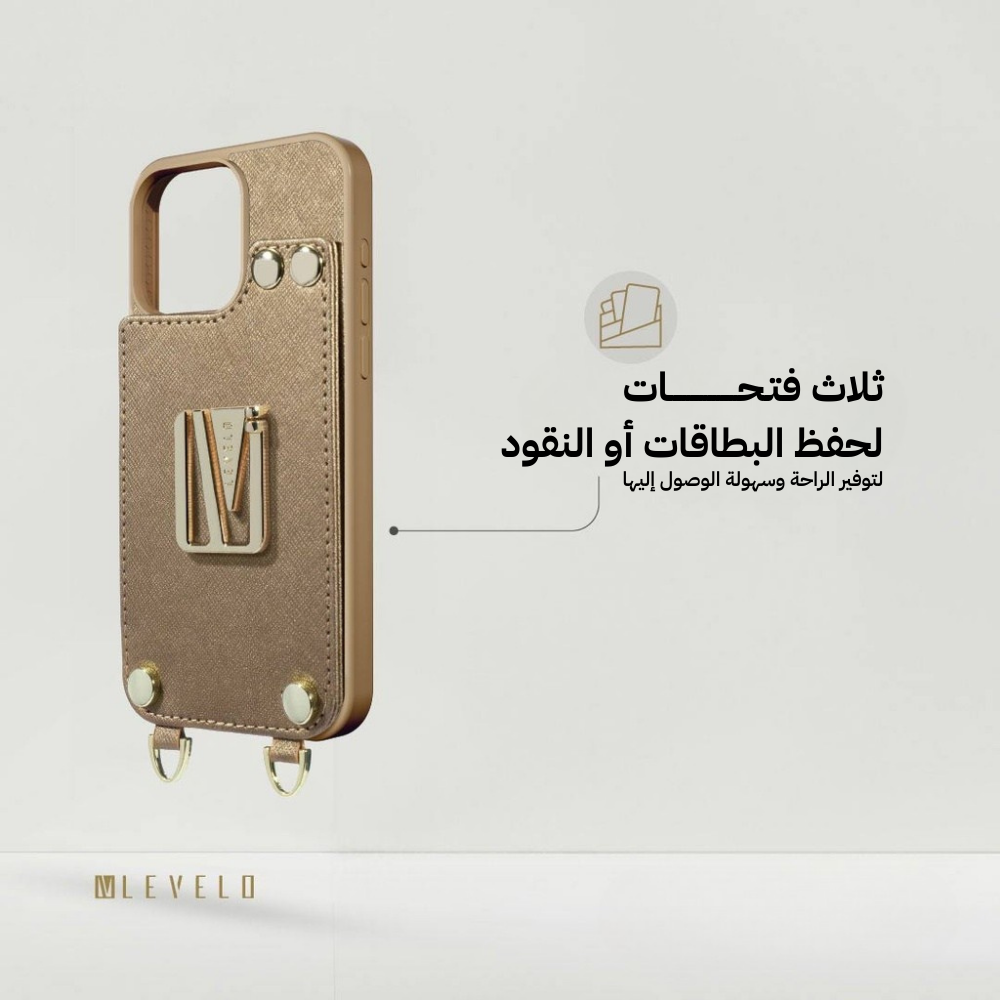 Levelo Serena Leather Case for iPhone 16 Pro Max