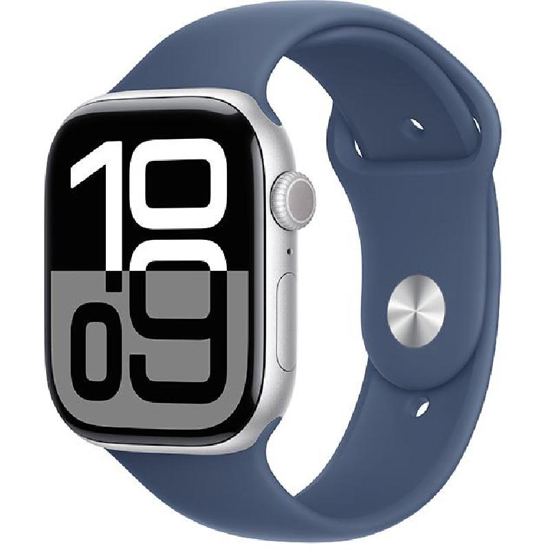 Apple Watch Series 10 46mm GPS Silver with Blue Band