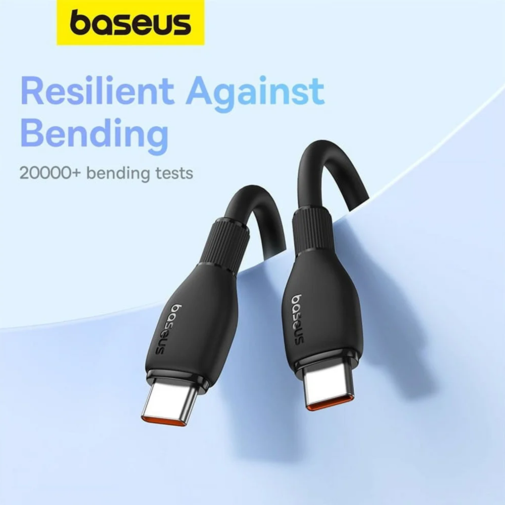 Baseus USB-C to USB-C 100W Leather Cable – 1.2 Meter