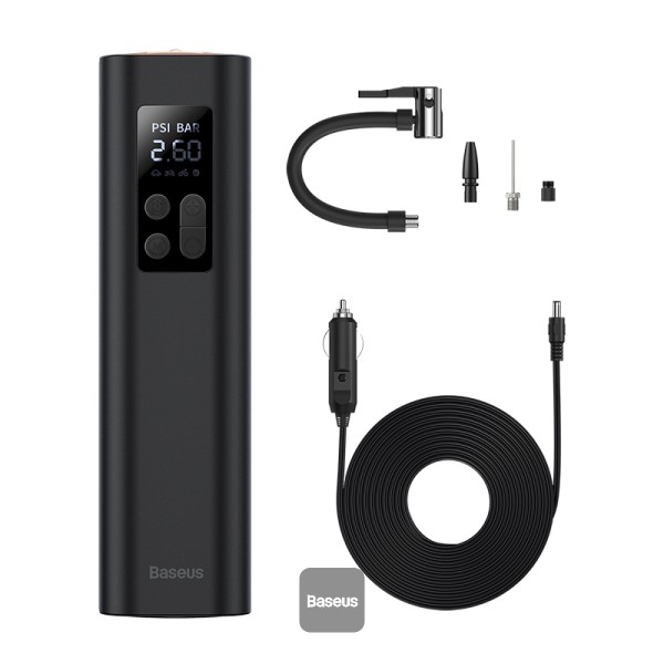 Baseus Super Mini Inflator Pump Air Compressor Black
