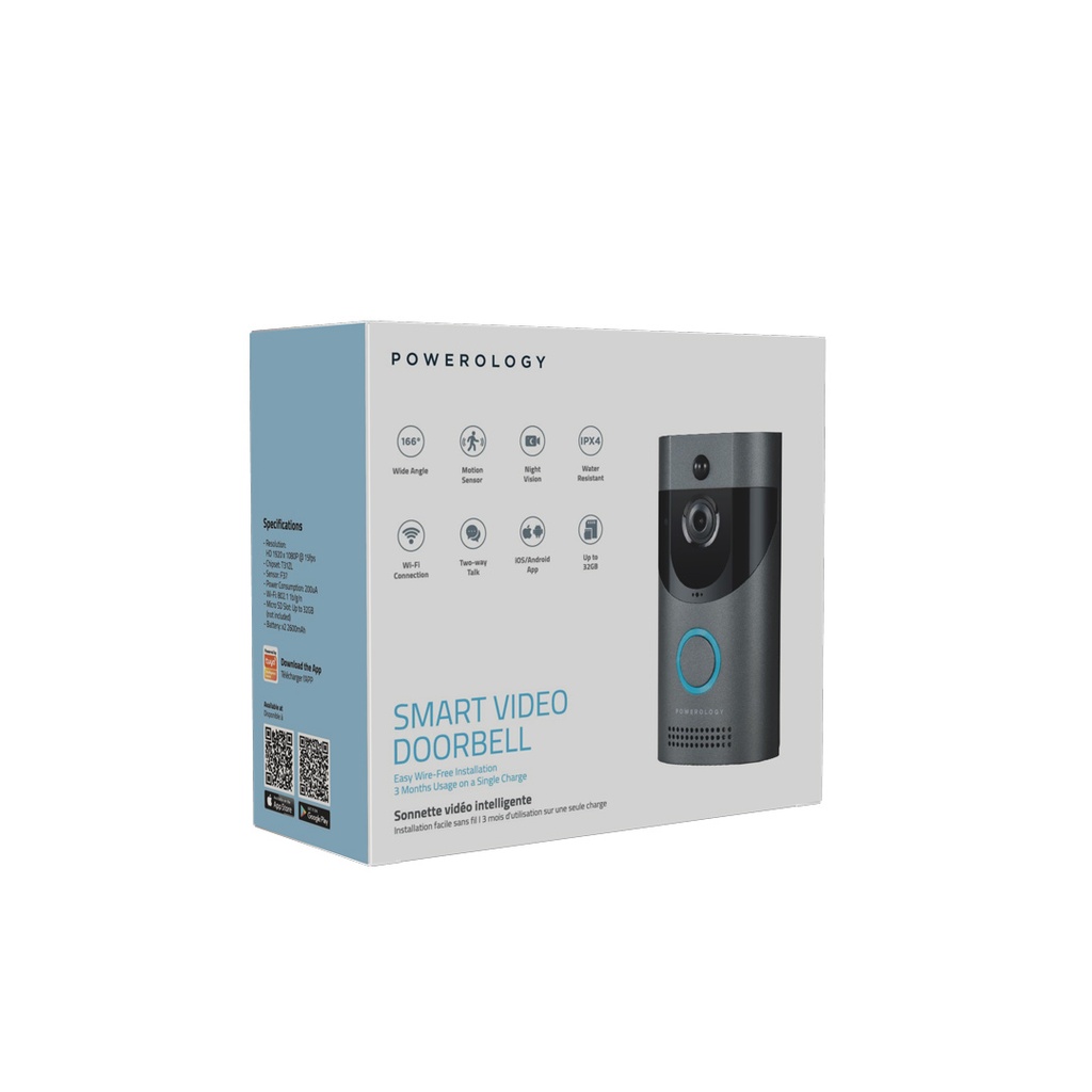 Powerology Smart Video Doorbell 