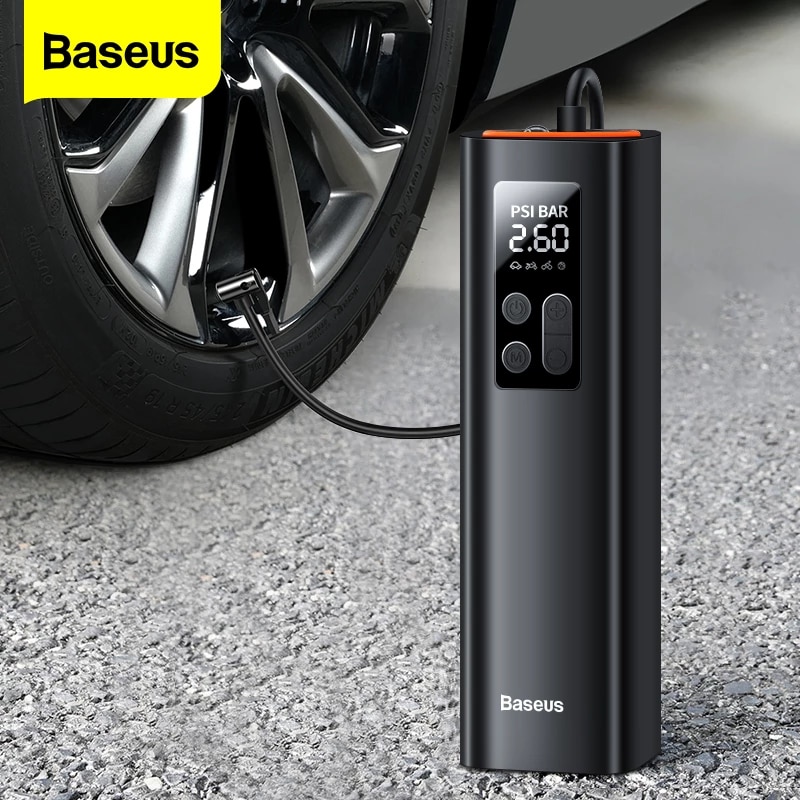 Baseus Super Mini Inflator Pump Air Compressor Black