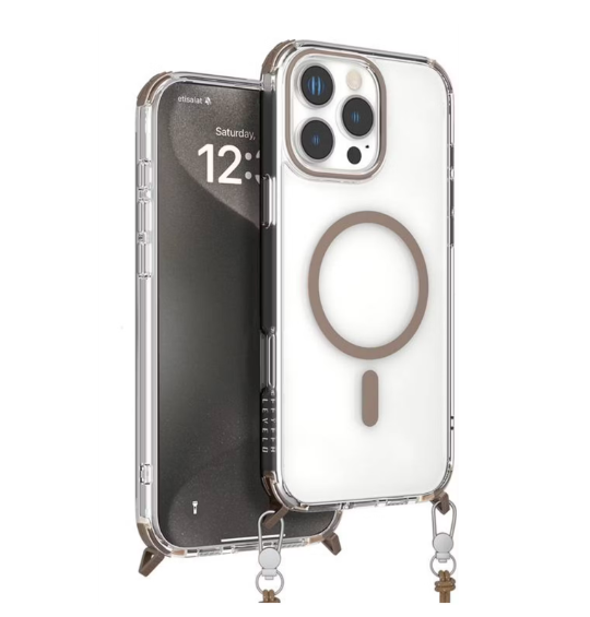 Levelo Celeste Magsafe Case With Crossbody Strap for iPhone 16 Pro Max