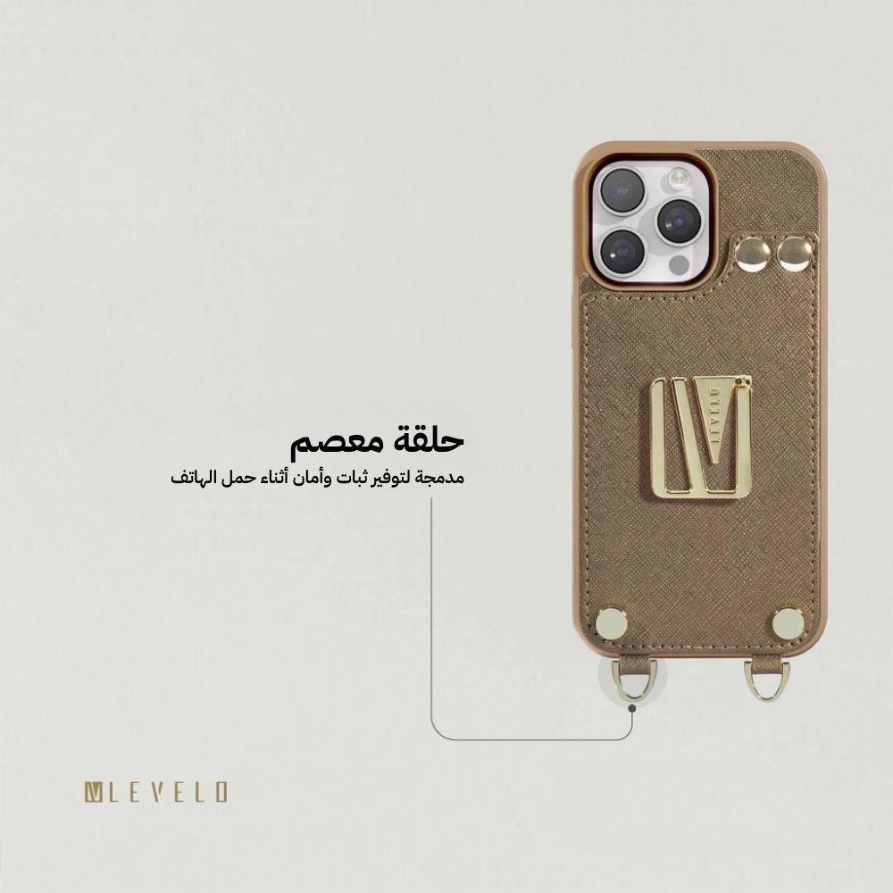 Levelo Serena Leather Case for iPhone 16 Pro Max