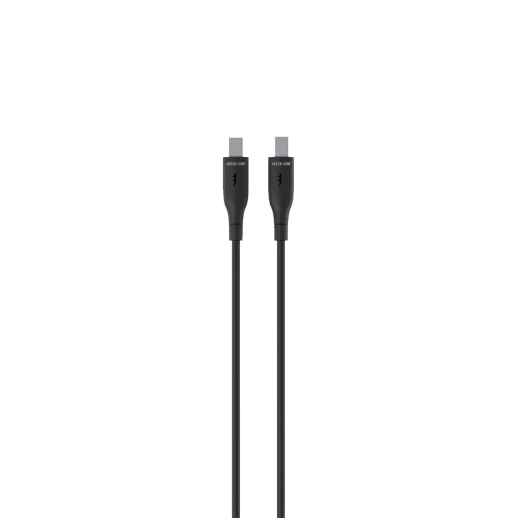 Green Lion 60W USB-C To USB-C PVC Cable - Black