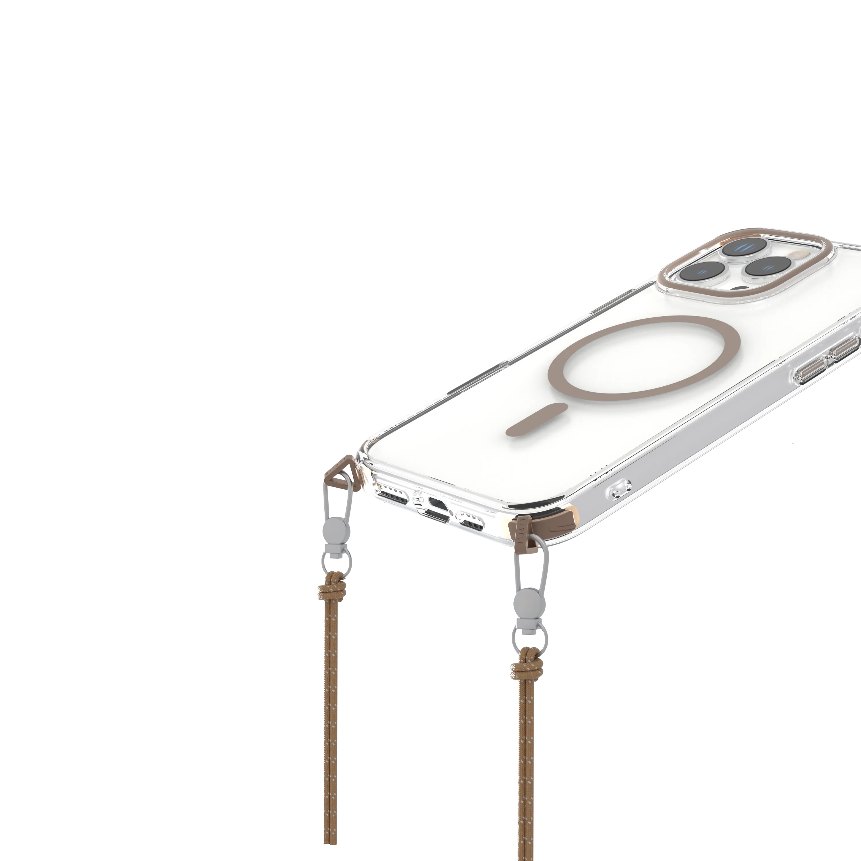 Levelo Celeste Magsafe Case With Crossbody Strap for iPhone 16 Pro Max