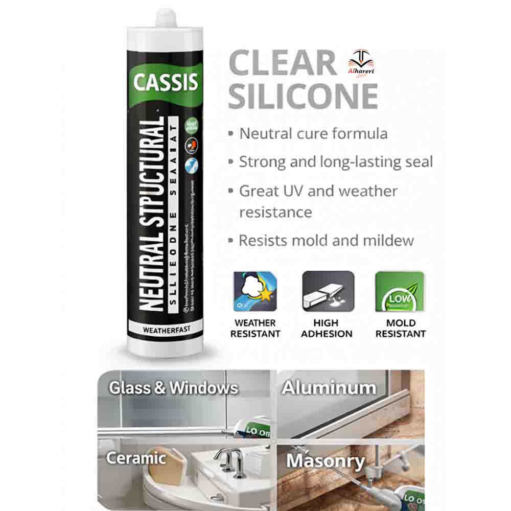 Image of clear 310ml high quality silicone sealant | Alhareri Store