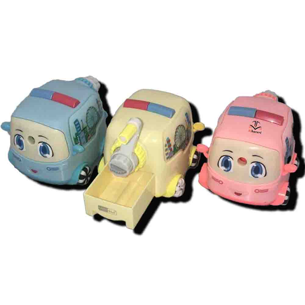 Image of manual handle pencil sharpener ambulance car shape for kids and school | Alhareri Store