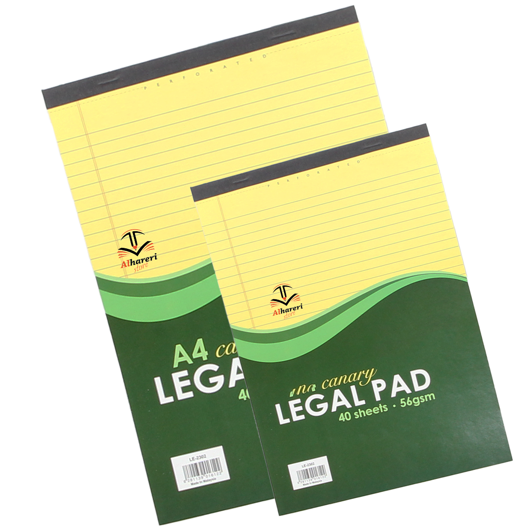 Legal PAD 40 sheet 56gsm A5 and A4