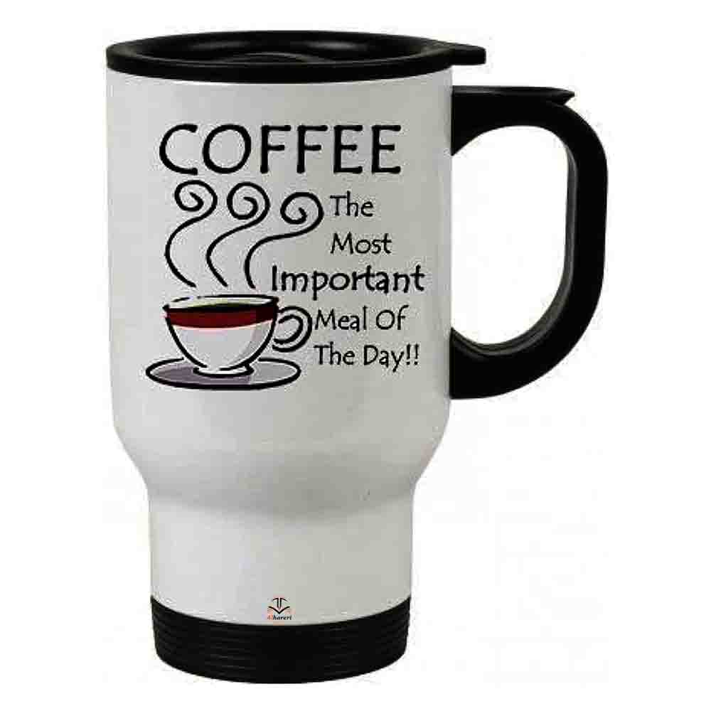 02 Image of white stainless steel thermal mug ready for heat printing | Alhareri Store
