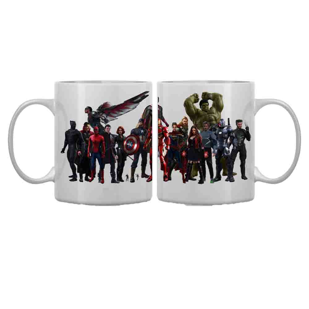 Superheroes ceramic mug image | Premium heat transfer | Alhareri Store
