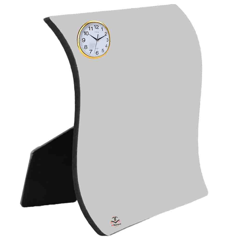 Image of MDF Photo Frame No. 02 with Clock, Sublimation Printable | Alhareri Store