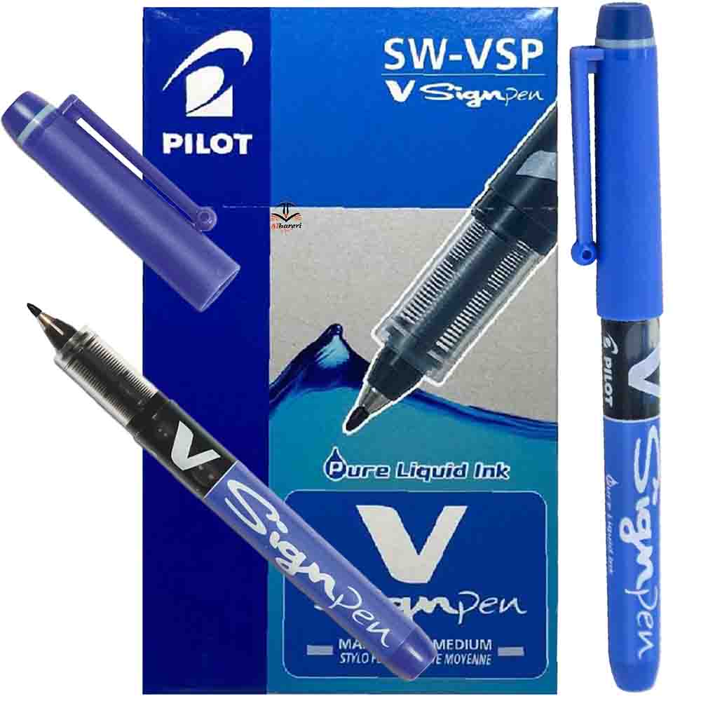 Image of Pilot V-SIGN Blue Ink Fountain Pen | Alhariri Store