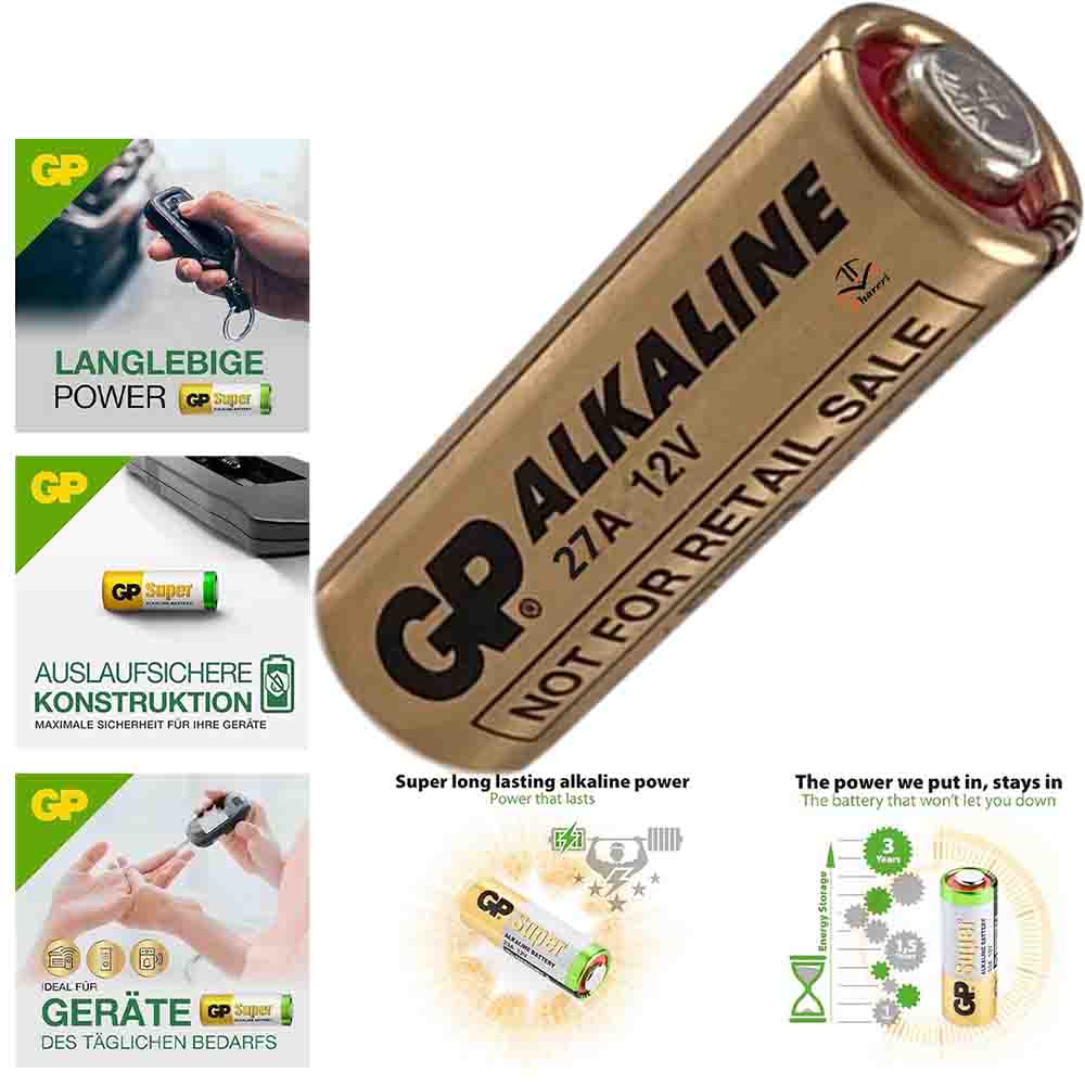 GP 27A 12V Alkaline Battery