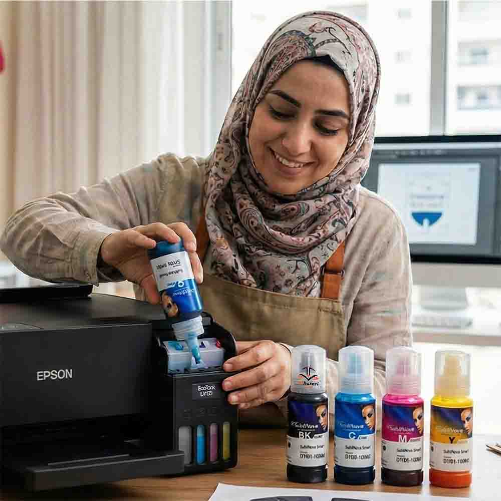 1 صورة طقم 4 ألوان حبر سبلميشن SubliNova Smart سعة 100 مل | متجر الحريري