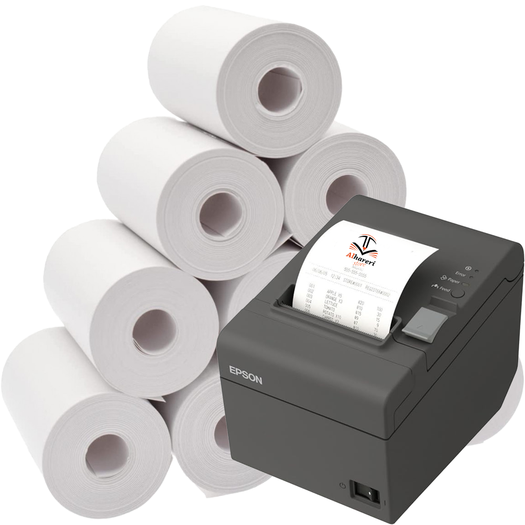 Thermal paper roll for printing cashier invoices 80X70X12mm