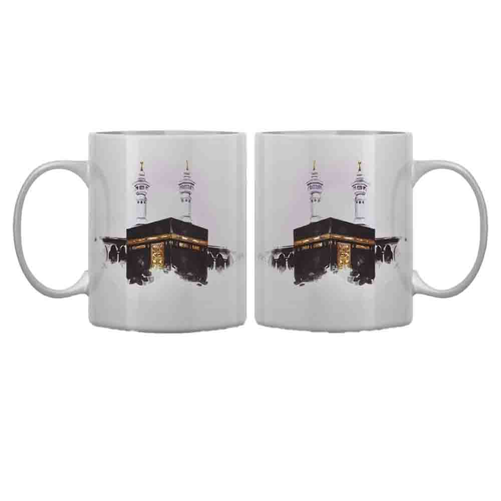 Image of ceramic mug with exquisite Holy Kaaba design | Alhareri Store