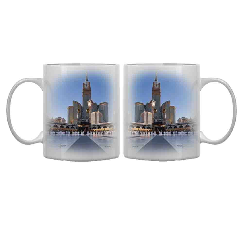 Kaaba and Clock Tower ceramic mug | Premium heat transfer | Alhareri Store
