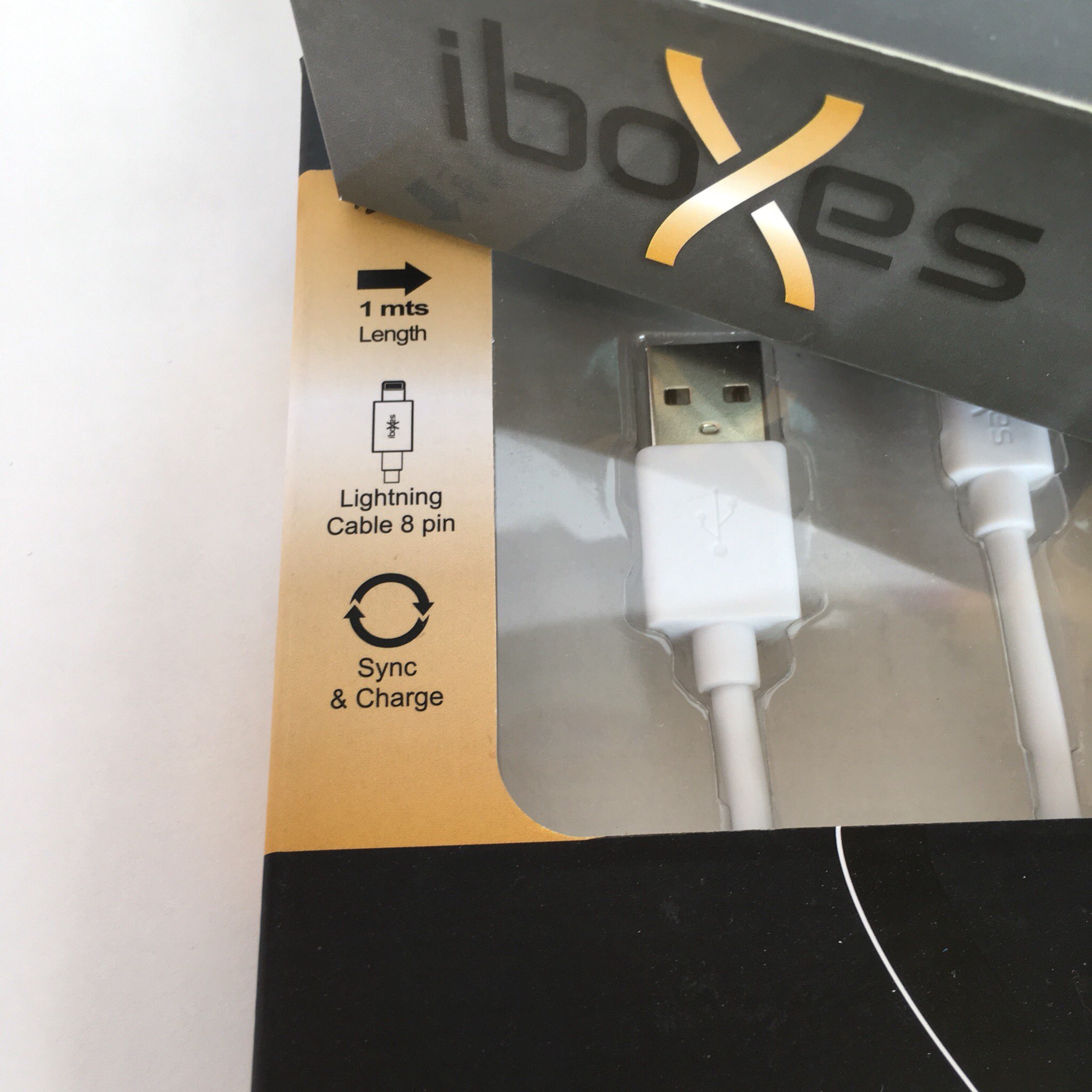 نسخة من كابل شحن PVC لهواتف الايفون 3 متر iboxes