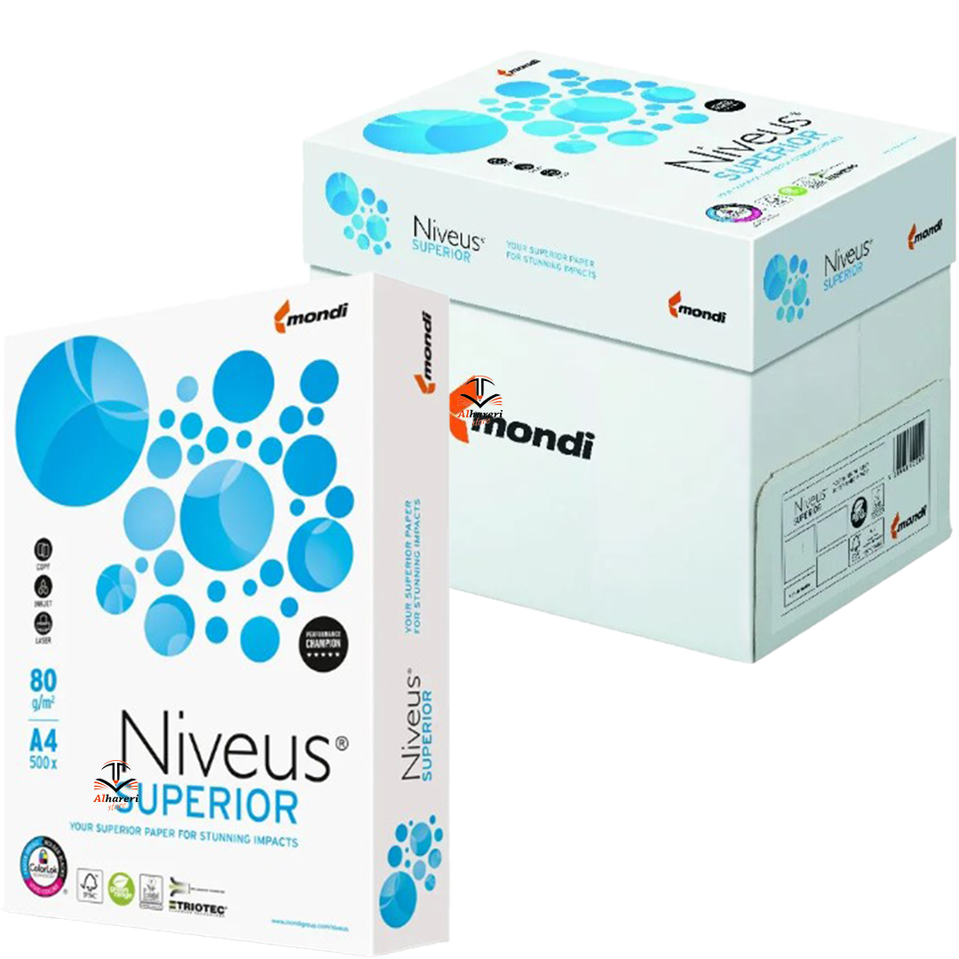 صورة ورق طباعة A4 ابيض 80 جرام 500 ورقة Niveus Top | متجر الحريري