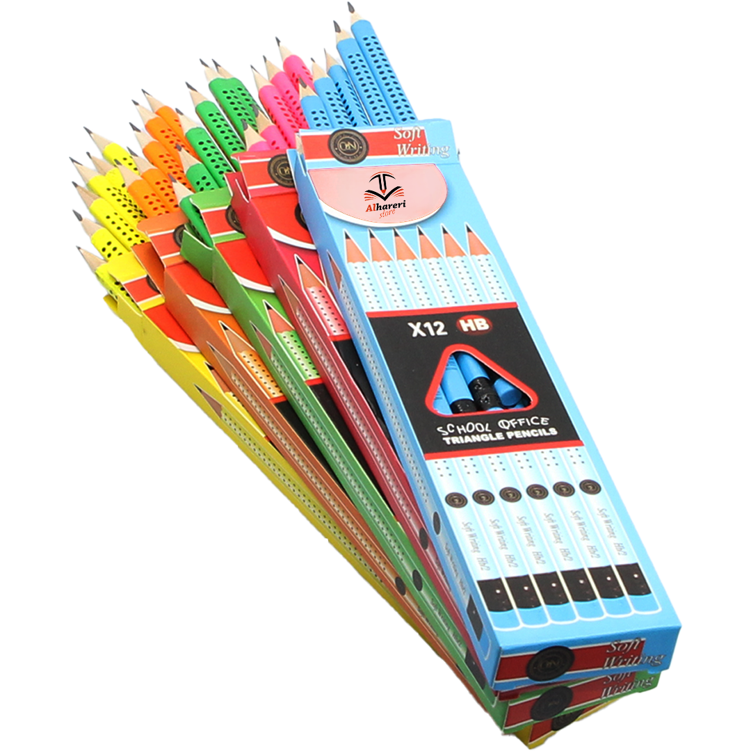 Picture of Triple Grip Pencils Set of 12 HB2 Distinctive Colors | Al-Hariri Store