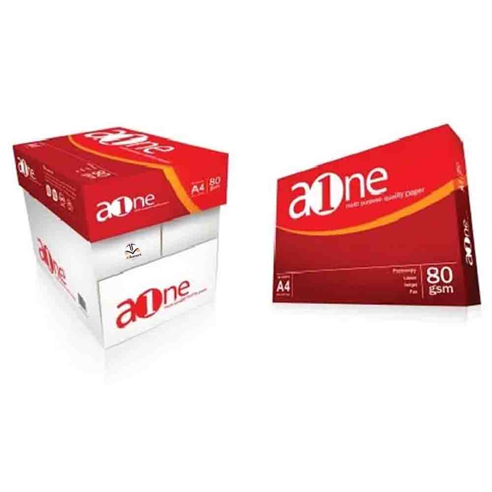 Image of A One A4 printing paper 500 sheets 80gsm | Alhareri Store