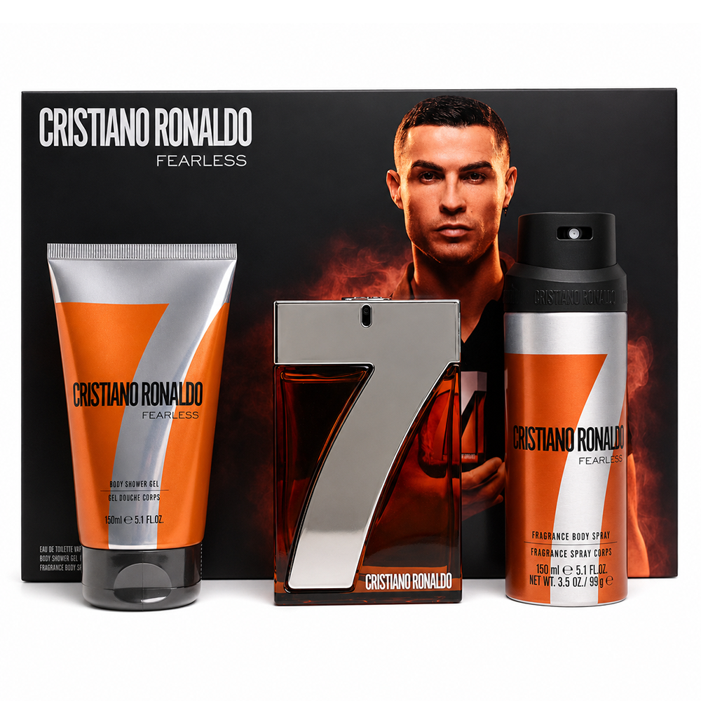 طقم CR7 فيرليس رجالي عطر 100 مل + جل 150مل + بخاخ 150مل