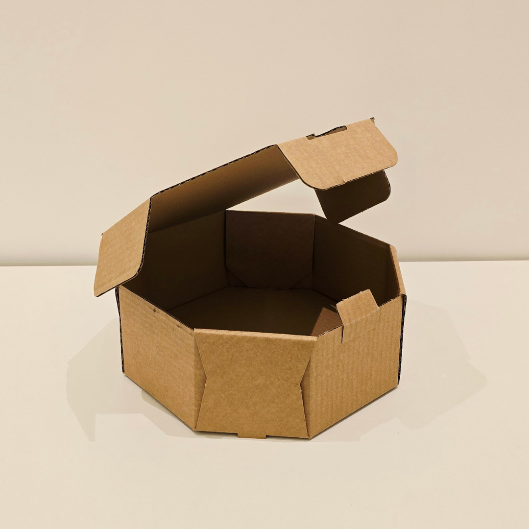   Small (D53) Kraft Brown Octagonal Cardboard Bundle 