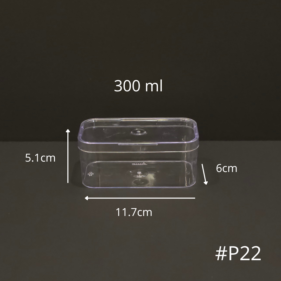   6 علب بلاستيك 300 مل (P22) 