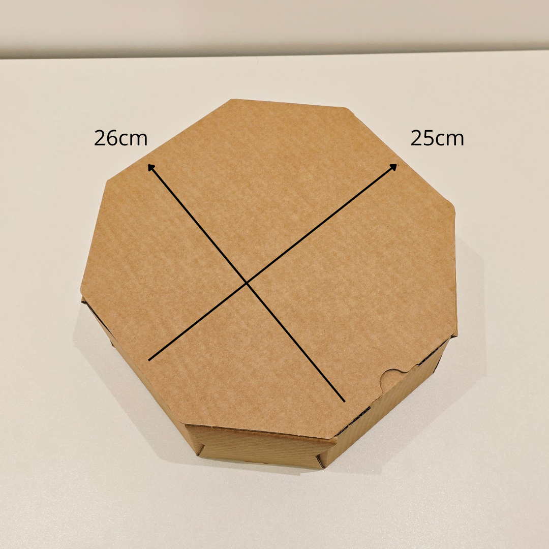   Small (D53) Kraft Brown Octagonal Cardboard Bundle 