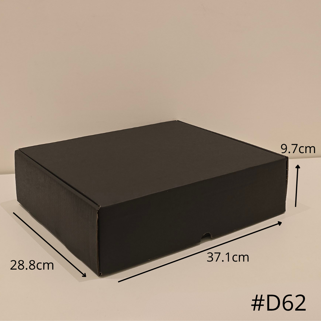  ربطة كرتون تركيب (D62) أسود من الخارج والداخل 