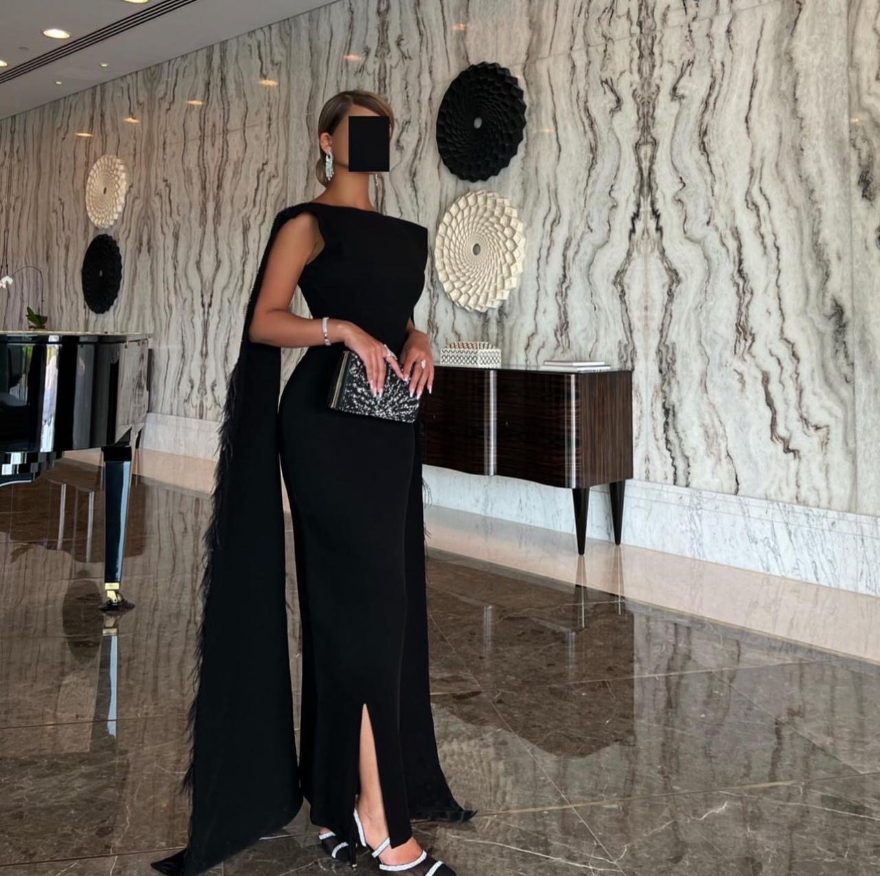  فستان سهرة تفتة راقي مطرز  