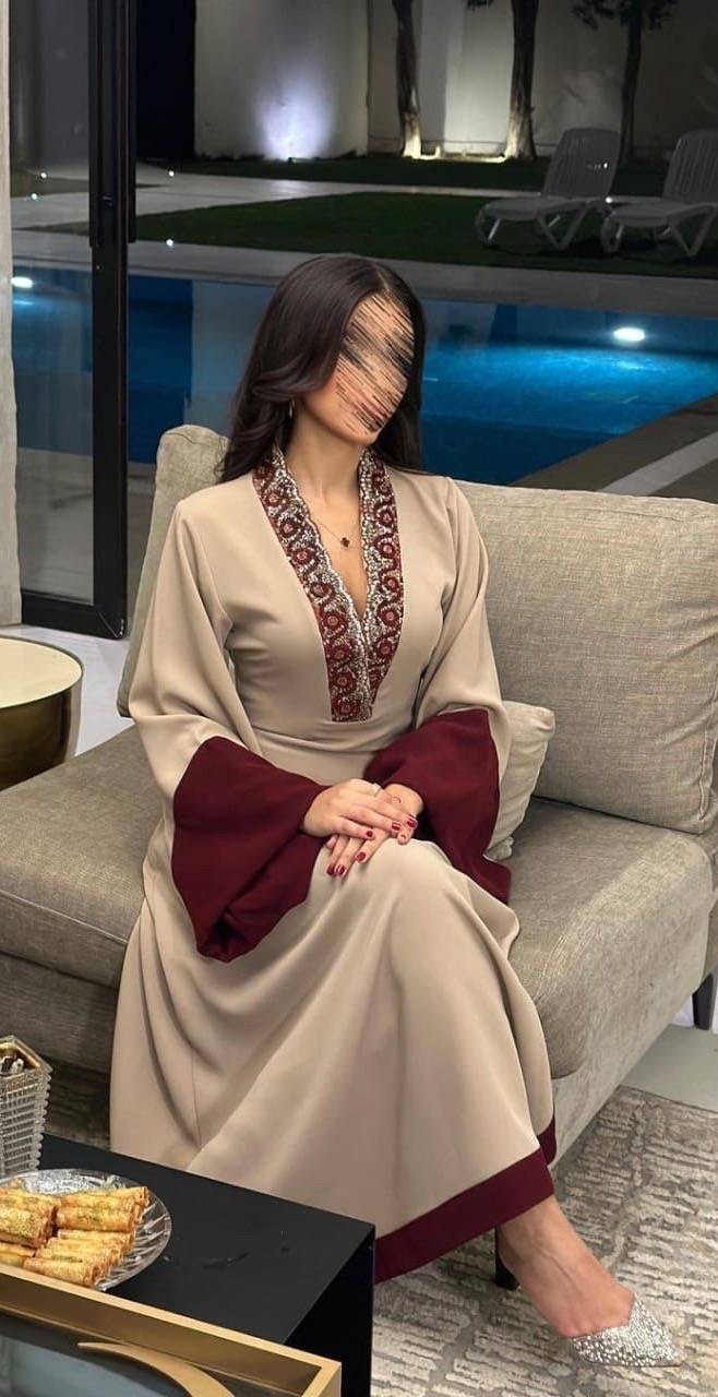  فستان سهرة ناعم  باربي تطريز يدوي راقي 