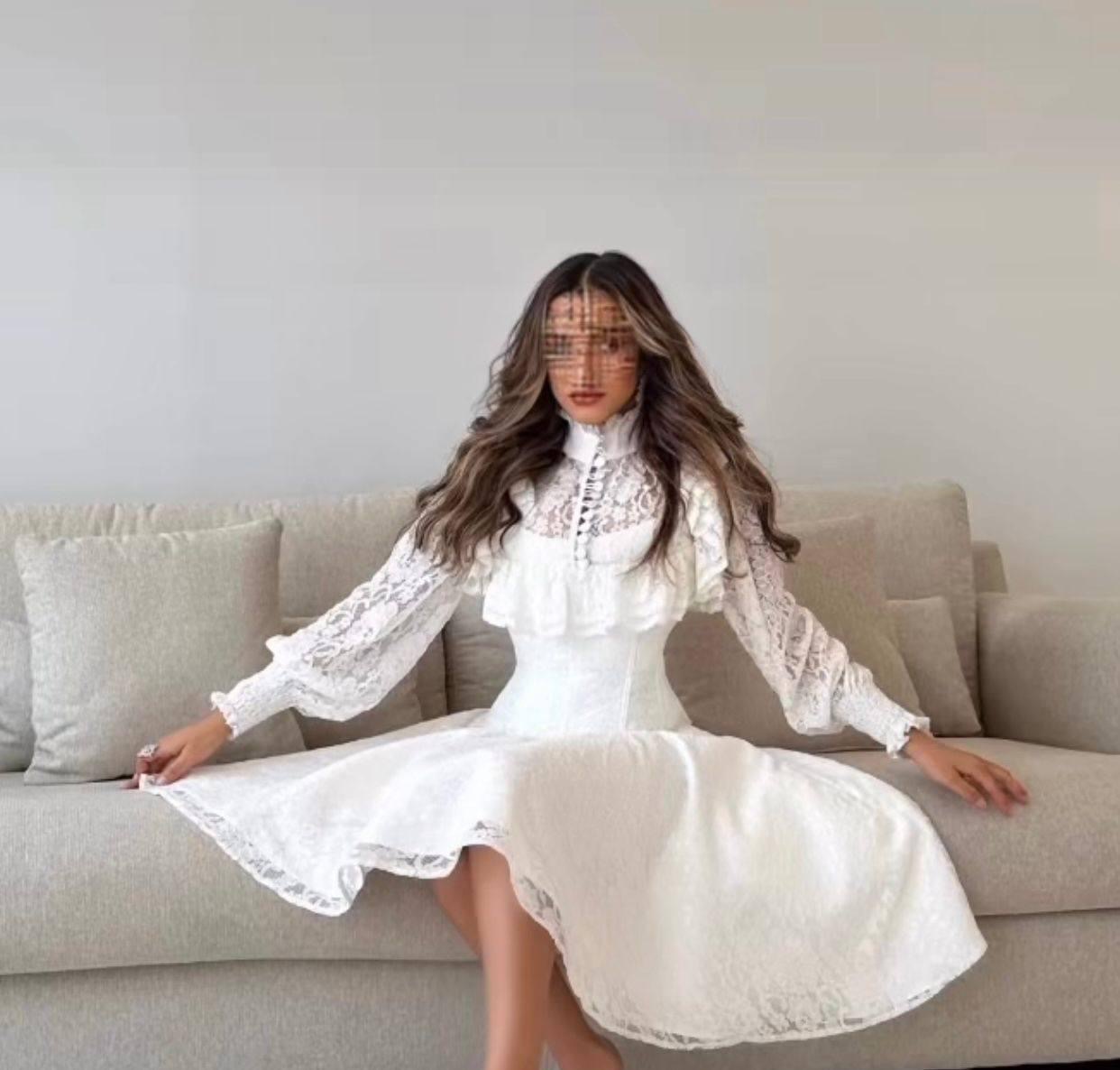  فستان سهرة دانتيل  