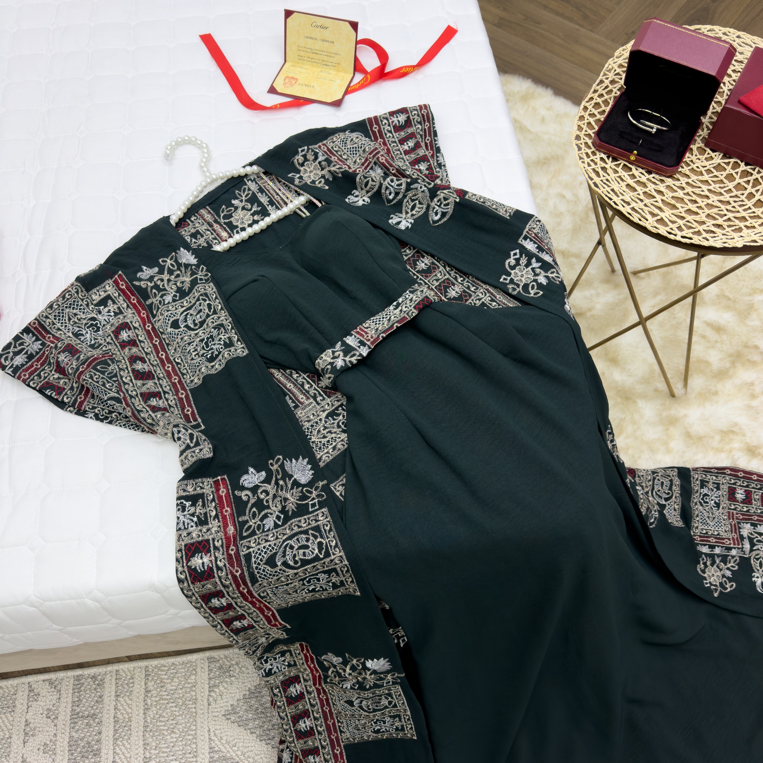  جلابية رمضان ومناسبات انيقة قطعتين  