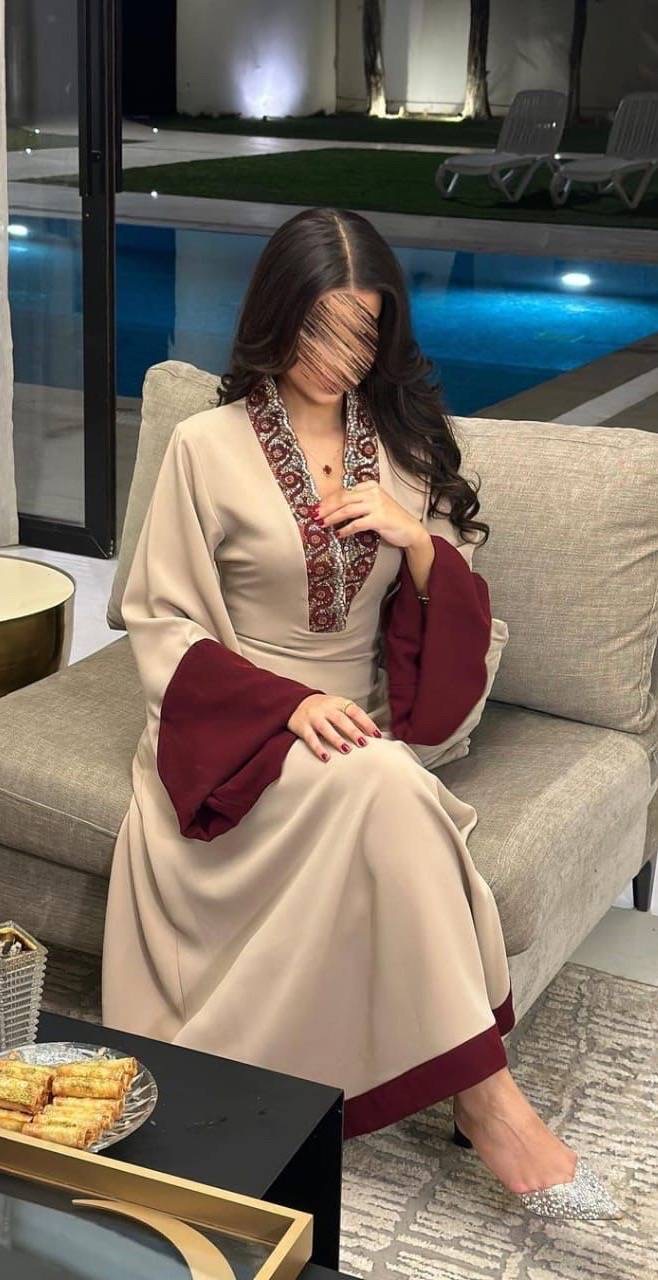  فستان سهرة ناعم  باربي تطريز يدوي راقي 