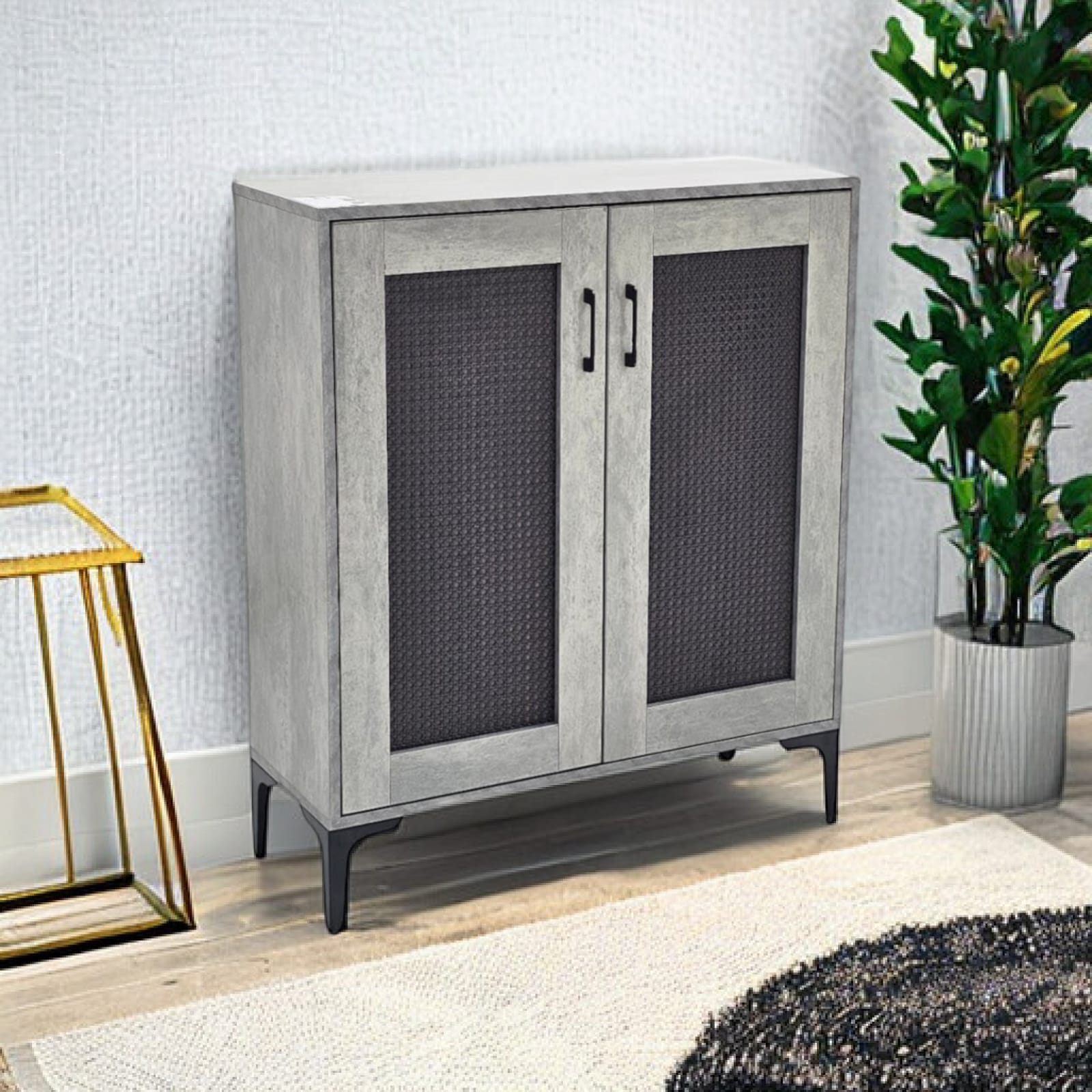 دولاب أحذية متعدد الأغراض 2 باب 80x30x95سم 