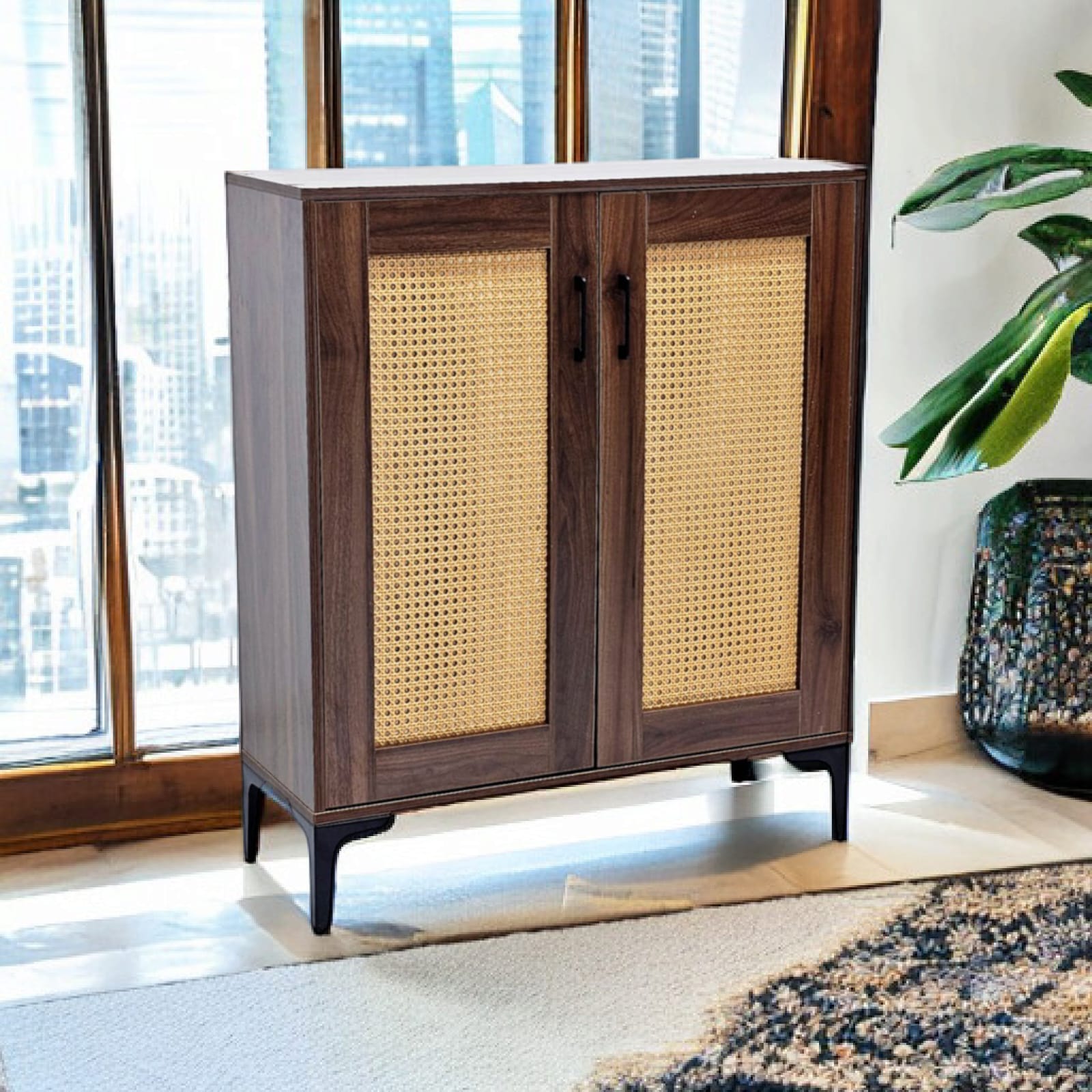  دولاب أحذية متعدد الأغراض 2 باب 80x30x95سم  