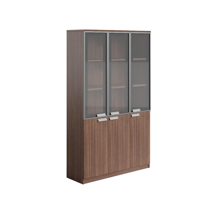   دولاب مكتبى خشبى بنى  40×120×200سم 